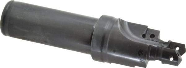 Allied Machine and Engineering - IS0 11926-1, SAE J1926-1/MS-16142 Standard, 9/16-18" Thread, 6 Tube Dash Number, 12° Porting Angle, 0.512" Pilot Diam, 3/4" Shank Diam, Indexable Spade Blade Insert Porting Tool - 2 Porting Inserts, 3.826" Overall Length - USA Tool & Supply