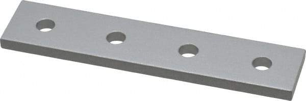 80/20 Inc. - 7/8" Wide, 4" High, Open Shelving 4 Hole Joining Strip - Aluminum, Use with Series 10 & Bolt Kit 3321 - USA Tool & Supply