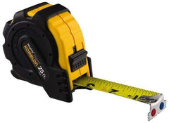 Komelon - 16' x 1" Yellow Blade Tape Measure - 1/16" Graduation, Inch Graduation Style, Yellow/Black Case - USA Tool & Supply