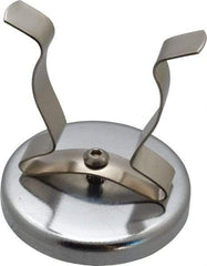 Mag-Mate - 41 Lb Max Pull Force, 2-1/2" Overall Height, 2.63" Diam, Ceramic Cup Magnet - Clamp Style, 1-7/8" Clamp Opening, Chrome Plated - USA Tool & Supply