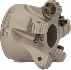 Iscar - 1.87" Cut Diam, 0.315" Max Depth, 1" Arbor Hole, 5 Inserts, RC.. 1607 Insert Style, Indexable Copy Face Mill - FRW Cutter Style, 1-3/4 High, Through Coolant, Series MillShred - USA Tool & Supply
