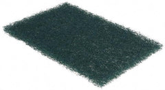 3M - 9" Long x 6" Wide x 1/4" Thick Scouring Pad - Heavy-Duty, Green - USA Tool & Supply