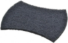 3M - 5-1/2" Long x 3.9" Wide x 3/8" Thick Scouring Pad - Heavy-Duty, Blue - USA Tool & Supply