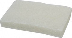 3M - 5" Long x 3-1/2" Wide x 3/4" Thick Scouring Pad - Light-Duty, White - USA Tool & Supply