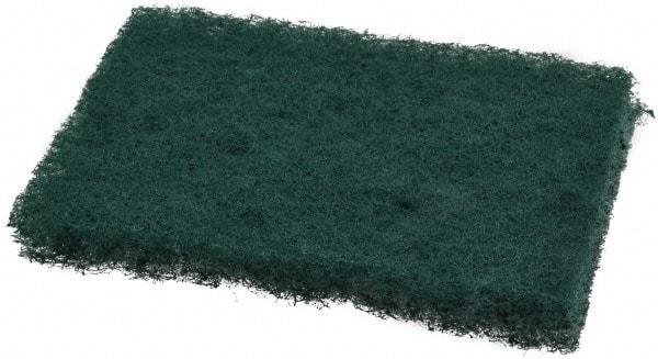 3M - 4-1/2" Long x 3" Wide x 0.8" Thick Scouring Pad - Medium-Duty, Green - USA Tool & Supply