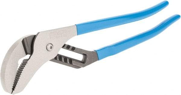 Channellock - 16" OAL, 4-1/4" Max Capacity, 8 Position Tongue & Groove Pliers - Standard Straight Jaws, Standard Head, Plastic Dipped Handles - USA Tool & Supply