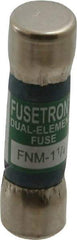 Cooper Bussmann - 250 VAC, 1.25 Amp, Time Delay General Purpose Fuse - Fuse Holder Mount, 1-1/2" OAL, 10 at 125 V kA Rating, 13/32" Diam - USA Tool & Supply