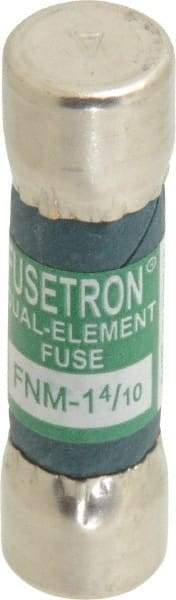 Cooper Bussmann - 250 VAC, 1.4 Amp, Time Delay General Purpose Fuse - Fuse Holder Mount, 1-1/2" OAL, 10 at 125 V kA Rating, 13/32" Diam - USA Tool & Supply