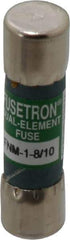 Cooper Bussmann - 250 VAC, 1.8 Amp, Time Delay General Purpose Fuse - Fuse Holder Mount, 1-1/2" OAL, 10 at 125 V kA Rating, 13/32" Diam - USA Tool & Supply