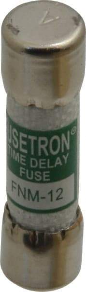Cooper Bussmann - 250 VAC, 12 Amp, Time Delay General Purpose Fuse - Fuse Holder Mount, 1-1/2" OAL, 10 at AC kA Rating, 13/32" Diam - USA Tool & Supply