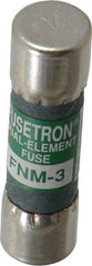 Cooper Bussmann - 250 VAC, 3 Amp, Time Delay General Purpose Fuse - Fuse Holder Mount, 1-1/2" OAL, 10 at 125 V kA Rating, 13/32" Diam - USA Tool & Supply