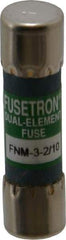 Cooper Bussmann - 250 VAC, 3.2 Amp, Time Delay General Purpose Fuse - Fuse Holder Mount, 1-1/2" OAL, 10 at 125 V kA Rating, 13/32" Diam - USA Tool & Supply