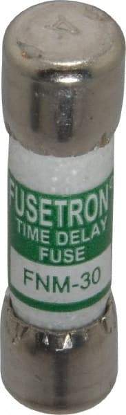 Cooper Bussmann - 250 VAC, 30 Amp, Time Delay General Purpose Fuse - Fuse Holder Mount, 1-1/2" OAL, 10 at AC kA Rating, 13/32" Diam - USA Tool & Supply