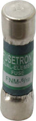 Cooper Bussmann - 250 VAC, 0.6 Amp, Time Delay General Purpose Fuse - Fuse Holder Mount, 1-1/2" OAL, 10 at 125 V kA Rating, 13/32" Diam - USA Tool & Supply