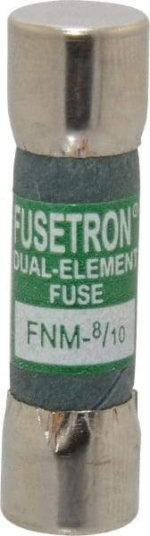 Cooper Bussmann - 250 VAC, 0.8 Amp, Time Delay General Purpose Fuse - Fuse Holder Mount, 1-1/2" OAL, 10 at 125 V kA Rating, 13/32" Diam - USA Tool & Supply