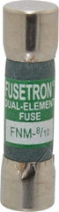 Cooper Bussmann - 250 VAC, 0.8 Amp, Time Delay General Purpose Fuse - Fuse Holder Mount, 1-1/2" OAL, 10 at 125 V kA Rating, 13/32" Diam - USA Tool & Supply