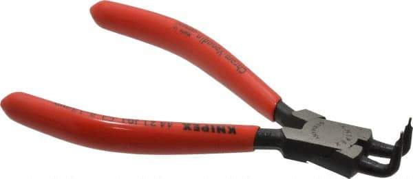 Knipex - Internal Retaining Ring Pliers - 5" OAL, Bent Nose - USA Tool & Supply