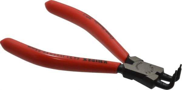 Knipex - Internal Retaining Ring Pliers - 5" OAL, Bent Nose - USA Tool & Supply