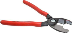 Knipex - 8-1/4" OAL, 10 AWG Capacity, Cable Cutter - Ergo Dual Component Handle - USA Tool & Supply