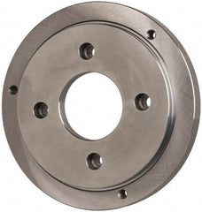 Buck Chuck Company - Adapter Back Plate for 12" Diam Self Centering Lathe Chucks - A1/A2-6 Mount, 2" Through Hole Diam, 10.221mm ID, 12.6" OD, 0.989" Flange Height, Steel - USA Tool & Supply