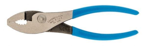 Channellock - 6" OAL, 31/32" Jaw Length, 1-9/32" Jaw Width, Slip Joint Pliers - Regular Nose Head, Standard Tool, Wire Cutting Shear - USA Tool & Supply