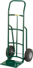 Little Giant - 800 Lb Capacity 47" OAH Hand Truck - 12 x 14" Base Plate, Continuous Handle, Steel, Full Pneumatic Wheels - USA Tool & Supply