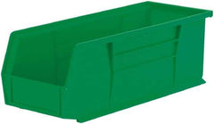 Akro-Mils - 50 Lb. Load Capacity, 14-3/4" Deep, Green Polymer Hopper Stacking Bin - 5" High x 5-1/2" Wide x 14-3/4" Long - USA Tool & Supply