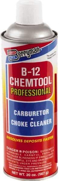 Berryman Products - Acetone Carburetor & Parts Cleaner - 20 oz Aerosol Can - USA Tool & Supply