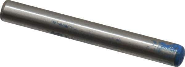 Metric Blue - 6mm Diam x 50mm Pin Length Alloy Steel Pull Out Dowel Pin - 1 Beveled & 1 Threaded End - USA Tool & Supply