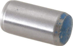 Metric Blue - 10mm Diam x 20mm Pin Length Alloy Steel Pull Out Dowel Pin - 1 Beveled & 1 Threaded End - USA Tool & Supply