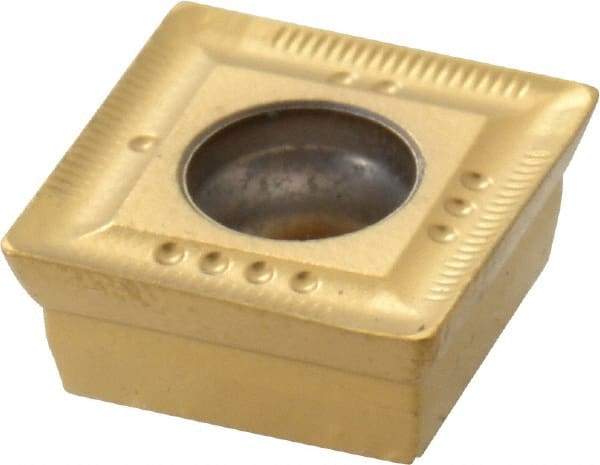 Seco - SONX09T304 ME06 Grade F40M Carbide Milling Insert - TiAlN/TiN Finish, 0.156" Thick, 0.376" Inscribed Circle, 0.016" Corner Radius - USA Tool & Supply