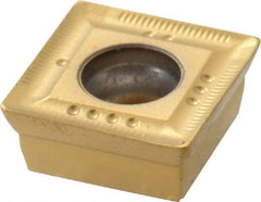 Seco - SONX09T304 ME06 Grade F40M Carbide Milling Insert - TiAlN/TiN Finish, 0.156" Thick, 0.376" Inscribed Circle, 0.016" Corner Radius - USA Tool & Supply