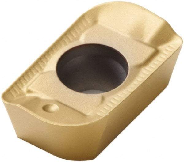 Seco - APKX1604 ME12 Grade F40M Carbide Milling Insert - TiAlN/TiN Finish, 0.223" Thick, 0.031" Corner Radius - USA Tool & Supply