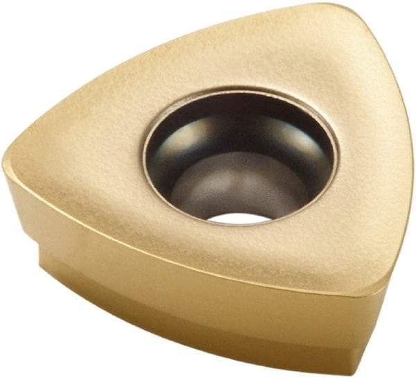 Seco - 218.19080 M04 Grade F30M Carbide Milling Insert - TiAlN/TiN Finish, 0.094" Thick, 0.216" Inscribed Circle, 0.016" Corner Radius - USA Tool & Supply
