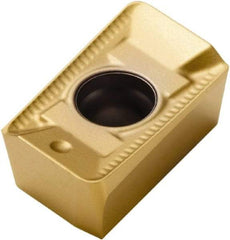 Seco - XCKX13T308 ME10 Grade F40M Carbide Milling Insert - TiAlN/TiN Finish, 0.198" Thick, 0.031" Corner Radius - USA Tool & Supply
