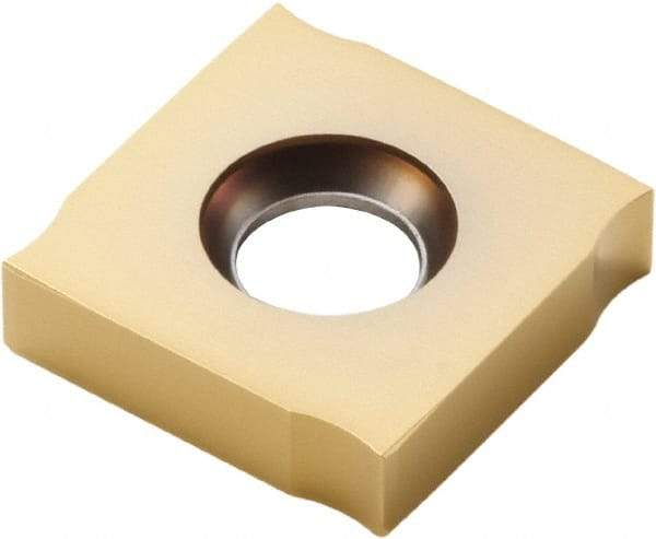 Seco - 335.191102 M08 Grade F40M Carbide Milling Insert - TiAlN/TiN Finish, 0.091" Thick, 0.433" Inscribed Circle - USA Tool & Supply