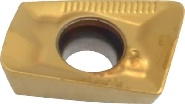 Seco - XOMX090308 ME06 Grade F40M Carbide Milling Insert - TiAlN/TiN Finish, 3mm Thick, 0.8mm Corner Radius - USA Tool & Supply