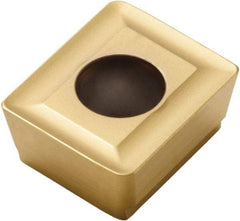 Seco - ACET150631 M11 Grade F40M Carbide Milling Insert - TiAlN/TiN Finish, 1/4" Thick, 0.122" Corner Radius - USA Tool & Supply