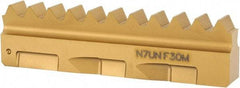 Seco - 7 TPI, Internal Thread, UN Standard, 396.19 F30M Grade Thread Mill Insert - Carbide, TiAlN/TiN Coating - USA Tool & Supply