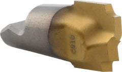 Seco - MM12 MD05 Grade T60M Carbide Concave Radius Milling Tip Insert - TiAlN/TiN Finish, 2 Flutes, 0.472" Cutting Diam, 0.416" Depth of Cut, 0.488" Extension, 0.039" Cnr Rad - USA Tool & Supply