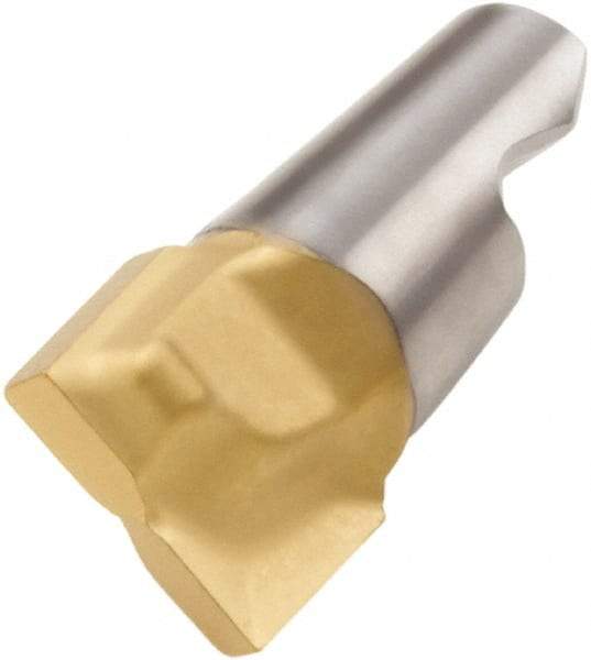 Seco - MM06 M02 Grade T60M Carbide End Milling Tip Insert - TiAlN/TiN Finish, 2 Flutes, 0.236" Cutting Diam, 0.161" Depth of Cut, 0.2" Extension - USA Tool & Supply