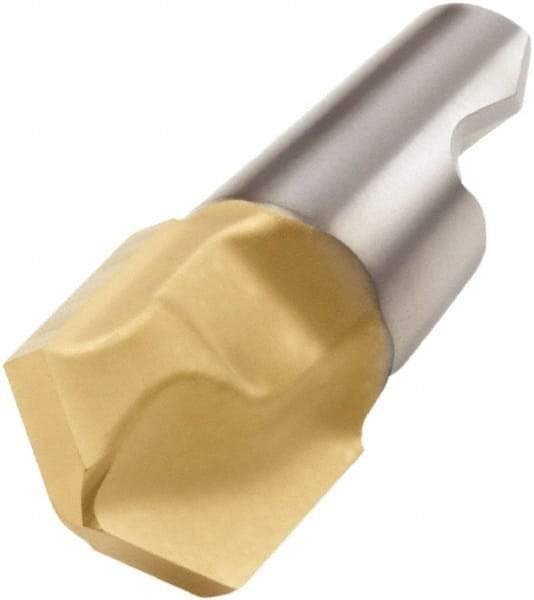 Seco - MM06 M02 Grade T60M Carbide Center Drill Milling Tip Insert - TiAlN/TiN Finish, 2 Flutes, 0.236" Cutting Diam, 1/16" Depth of Cut, 0.283" Extension - USA Tool & Supply