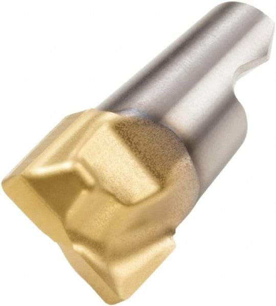 Seco - MM10 E03 Grade F30M Carbide End Milling Tip Insert - 2 Flutes, 0.394" Cutting Diam, 0.26" Depth of Cut, 0.332" Extension, 0.016" Cnr Rad - USA Tool & Supply