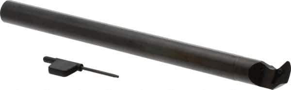 Seco - 1-1/2" Min Bore Diam, 12" OAL, 1" Shank Diam, Indexable Boring Bar - VBMT 21.5.. Insert, Screw Holding Method - USA Tool & Supply
