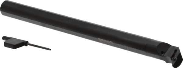 Seco - 1-1/8" Min Bore Diam, 10" OAL, 3/4" Shank Diam, Indexable Boring Bar - VBMT 21.5.. Insert, Screw Holding Method - USA Tool & Supply