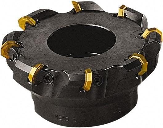 Seco - 2.95" Cut Diam, 3/4" Arbor Hole, 0.197" Max Depth of Cut, 43° Indexable Chamfer & Angle Face Mill - 4 Inserts, OFE. 070405 Insert, Right Hand Cut, 4 Flutes, Series R220 - USA Tool & Supply