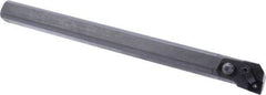 Seco - 1.28" Min Bore Diam, 12" OAL, 1" Shank Diam, MCLN Indexable Boring Bar - CNMG 432 Insert, Pin & Clamp Holding Method - USA Tool & Supply