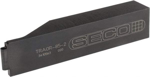 Seco - TRAO, Right Hand Cut, 1-1/4" Shank Height x 1" Shank Width, Neutral Rake Indexable Turning Toolholder - 6" OAL, RCGS Insert Compatibility, Series Multi-Directional Turning (MDT) - USA Tool & Supply