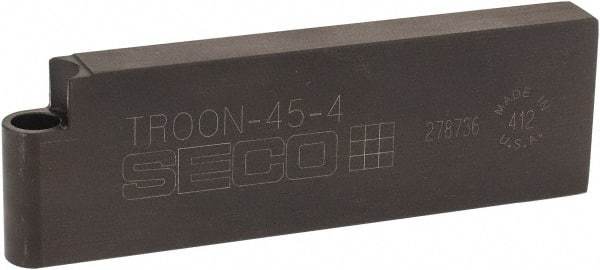 Seco - TROO, Neutral Cut, 1-1/4" Shank Height x 7/16" Shank Width, Neutral Rake Indexable Turning Toolholder - 4" OAL, RCGS Insert Compatibility, Series Multi-Directional Turning (MDT) - USA Tool & Supply