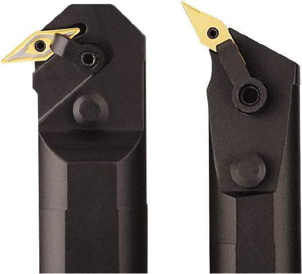 Seco - 1-3/4" Min Bore Diam, 14" OAL, 1-1/4" Shank Diam, A-MVPN Indexable Boring Bar - VNMG 332 Insert, Pin & Clamp Holding Method - USA Tool & Supply